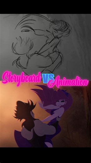 Animatic vs Animation #storyboard #2danimation