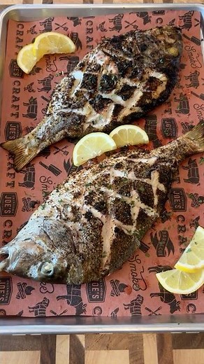 Grilled Scup on the Portable Smoker #oklahomajoes #fishrecipe #smokedmeat #bbq #gameday #cooking