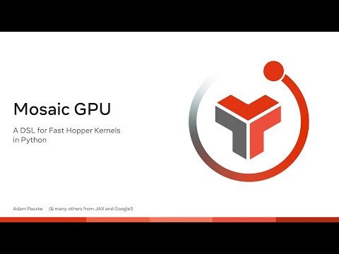 Mosaic GPU: A DSL for Fast Hopper Kernels in Python