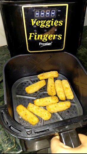 Veggie Fingers in Air Fryer | Veg Fingers Recipe | Crispy Veggie Fingers #shorts #trending #viral