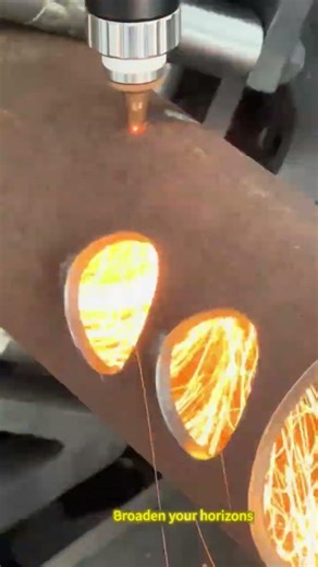 Iron pipe cutting and forming process