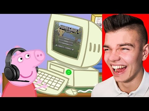 Reaguje na ŚWINKE PEPPE GRAJĄCĄ w Minecraft (najśmieszniejsza animacja)