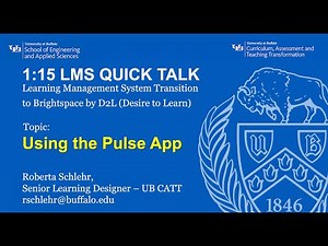 Brightspace Guides for Instructors: Using the Pulse App