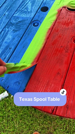 Replying to @Kristina Murphy #texas #crafts #diy #spool #texascheck #yardwork #woodenspooldiy #resin #spraypaint #diyproject #diyprojects #texasgirl #texasweather #fyp #painting #paint #artproject #homeimprovement #homedecor #homemade