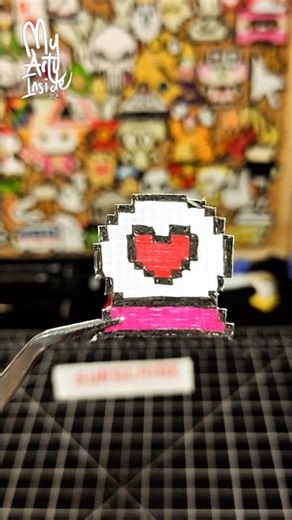 Heart in a Glass Dome ❤️ Pixel Art Drawing | Step by Step