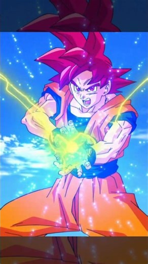 Goku Turns Super Saiyan God & Unleashes Kamehameha 😱🔥 #Shorts