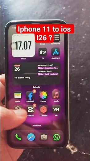 iOS 26 update on iPhone 11?! What do you think?