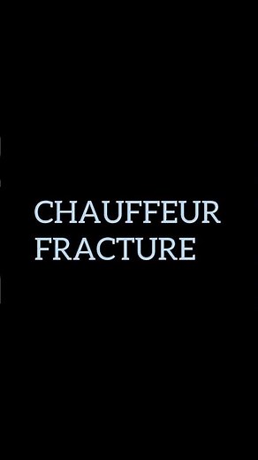 Chauffeur fracture | Fracture of the distal radius | Orthopaedics