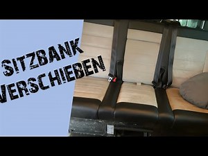 VW Bus T6 Multivan Rückbank verschieben