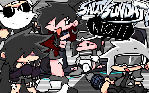 粉丝制作的高质量SSN FNF优质MOD Salty Sunday Night Week2 and Week4 (Fanmade)
