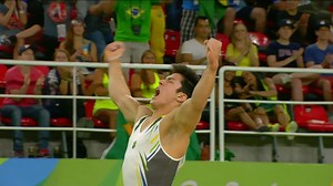 Arthur Mariano se apresenta na final do solo na ginástica artística masculina na Rio 2016
