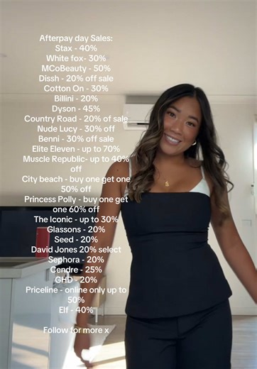 Exclusive Afterpay Day Sales: Up to 70% Off