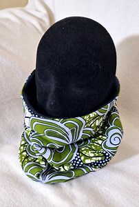 Snood, neck warmer, neck warmer in wax and fleece fabric