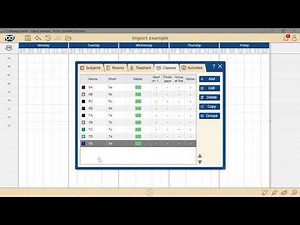 How to import data - Prime Timetable