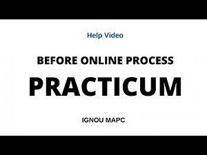 IGNOU MAPC | Practical File / Book for 1st Year | Practicum Process | Before Dec'19 | Psychology