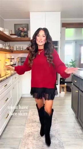 Hey fashionistas! 👗 Need a skirt that’s cute, comfy, and goes with everything? This lace mini is IT. Soft, non-sheer fabric, high-waisted A-line cut with lace details—perfect for brunch, dates, or casual days. Pair it with sweaters, tanks, or vests (like these looks! 🤍🖤). Grab yours now—your closet will love you. 😉 #LaceSkirtGoals #FashionEssential #OOTD | Analysisto