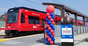 California, San Diego Leaders Take Inaugural Ride On MTS Extension