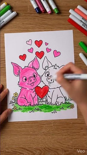 Cute Puppy Love Coloring 🐶❤️ Adorable Heartwarming Pages