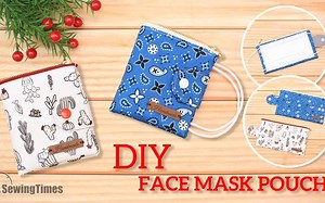 DIY Face Mask Pouch _ 带拉链的口罩夹口罩收纳包