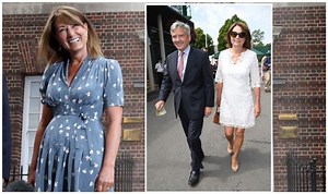 Carole Middleton arrives at William and Kate's wedding in 2011