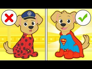 🐶 BABY PETS 🐱 Max and Kira dress up as Superdog and Supercat | Baby Superpets Cartoons for Kids