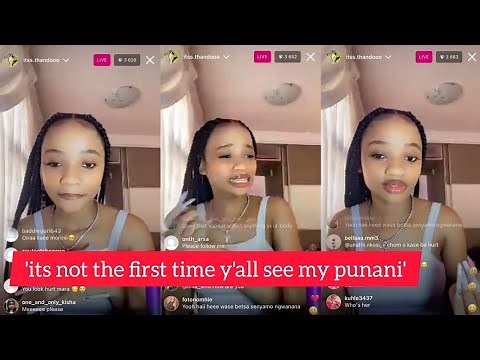 Video:Watch Thando responding to her trending kuku picture that Paballo leaked ,you won't believe!
