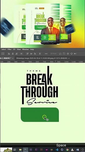Create a Powerful Breakthrough Church Service Flyer in Photoshop.