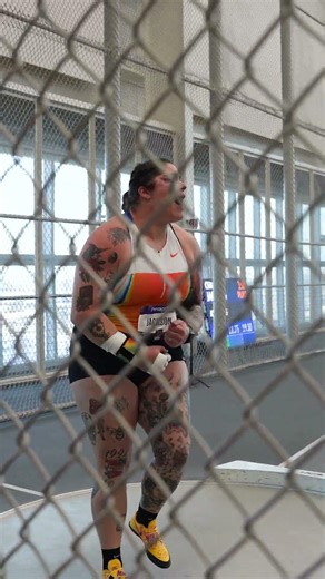 She keeps rewriting her own record book 🤯👑 Chase Jackson furthers her American record 🇺🇸 #shotput