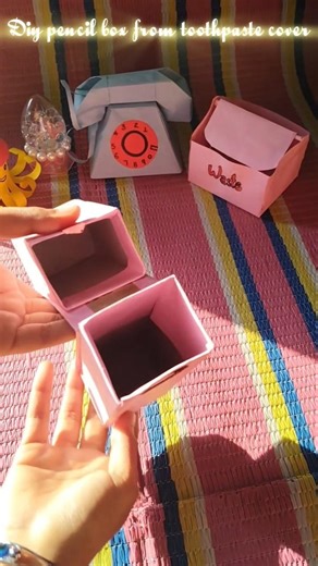 Diy from toothpaste cover 😉#diy#shorts#craft#papercraft