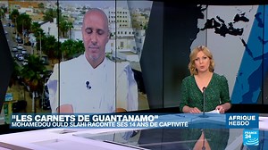 #AfriqueHebdo Détenu pendant 14 ans à tort à #Guantanamo, Mohamedou Ould Slahi veut pardonner Il a été injustement accusé de terrorisme, torturé et emprisonné à Guantanamo, sans jamais avoir été inculpé. Mohamedou Ould Slahi a été arrêté dans son pays d'origine, la Mauritanie, deux mois après les attentats du 11 septembre 2001. Son histoire est aujourd’hui portée à l'écran dans le film "Désigné coupable" ⤵️ | FRANCE 24