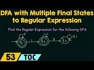 DFA to Regular Expression Conversion (when the DFA has Multiple Final States) Video Lecture | Crash Course for GATE CSE - Computer Science Engineering (CSE)