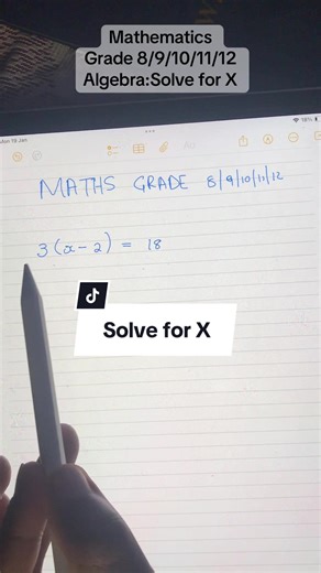 Mathematics (Algebra:Solve for X-Grade 8/9/10/11/12) #mathematics #solveforx #tutor #algebra #grade8