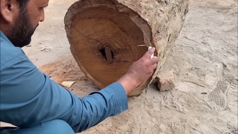 An Brilliant Idea for Making a Dhol Drum Out of Wood