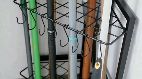 Garden Tool Organizer,Yard Tool Rack Heavy Duty,Free Standing for Garage Corner,Garage Organization,Garage Organizers and Storage,Garden Tool Holder for Lawn,Shed,Outdoor,Metal