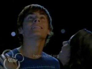 Troy & Gabriella the kiss