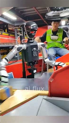Factory worker trains his robot replacement? #ai