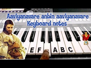 Aaviyanavare anbin aaviyanavare keyboard notes | ஆவியானவரே அன்பின் ஆவியானவரே | Christian song | 160