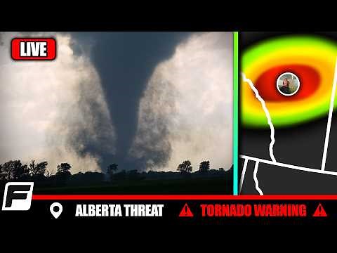 🔴 LIVE Storm Chasers - CANADA TORNADO WATCH - Edmonton Area