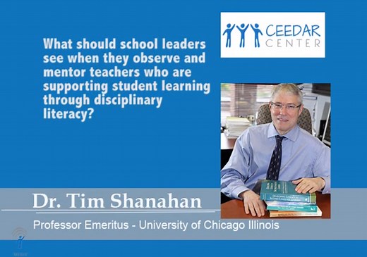 Dr. Tim Shanahan - Teacher Expectations and Disciplinary Literacy Use | CEEDAR