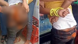 Video: Bihar mob ties up man on theft suspicion, stuffs chilli powder in private parts
