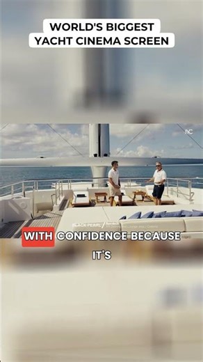 World's Biggest Yacht Cinema Screen