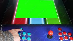 Arcade Machine Green Screen,Incert Your Own Image Onto The Video