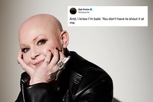 Gail Porter yelled at & taunted over baldness by 'intimidating' gang of teens