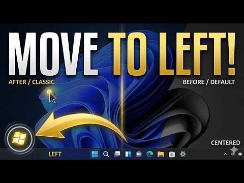 How To Move The Windows 11 Start Menu Taskbar To The Left