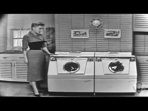 VINTAGE 1956 COMMERCIAL FOR WESTINGHOUSE LAUNDROMAT WASHERS