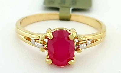 GENUINE 1.16 Cts RUBY RING SOLID 10K GOLD - Free Certificate Appraisal - NWT | eBay