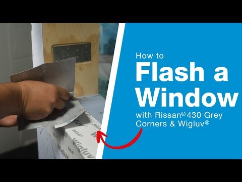 Rissan 430 Grey Pre-Formed Corners & Wigluv | Step-by-Step Window Flashing Guide