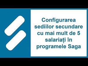 Configuring secondary offices with more than 5 employees in Saga programs