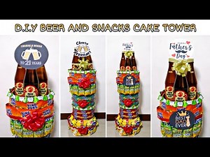 DIY BEER AND SNACKS CAKE TOWER