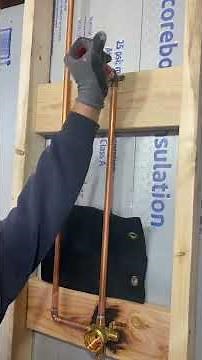 Shower Rough with Diverter & Rain Head #plumbing #diy #tools #construction #contractor #copperpipe